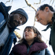 David (Mike Colter), Kristen (Katja Herbers), and Ben (Aasif Mandvi) huddle for a talk on Evil.